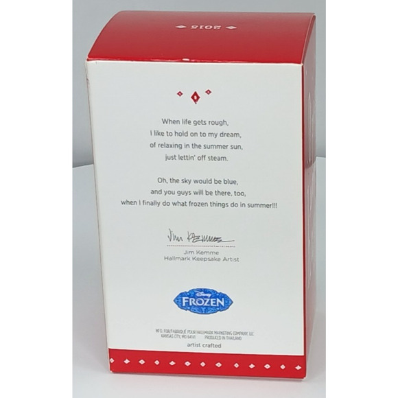 Hallmark Keepsake - Disney Frozen - Olaf in Summer - 2015 - Picture 3 of 11